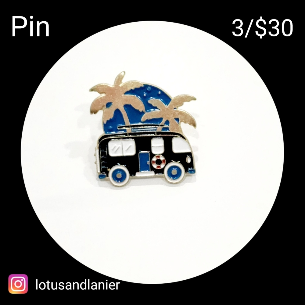 VW Black Bus Pin NWOT 3/$30